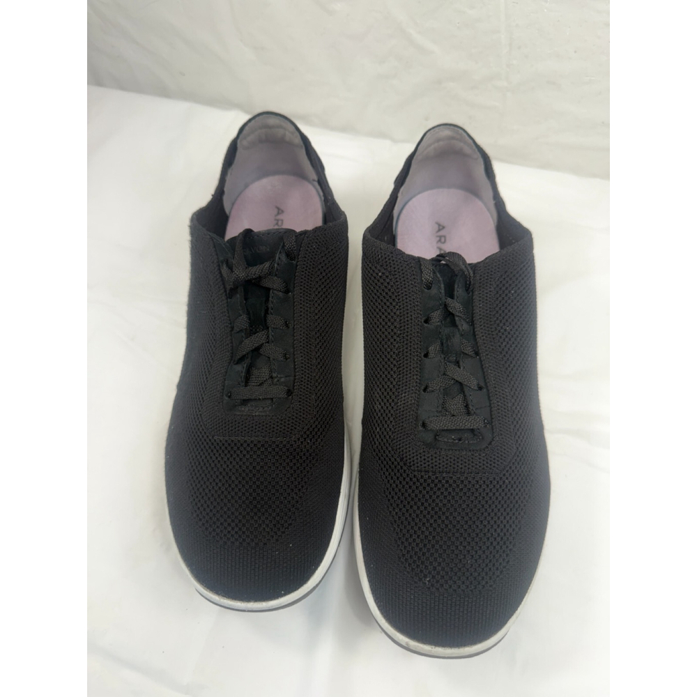 Aravon PYPER Black Knit Neutral Stability Sneakers Sz 9 D